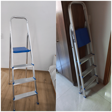 Escada 4 degraus Mor Escada 4 degraus Mor