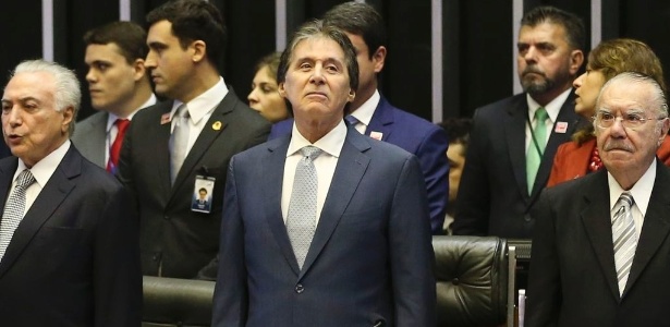 6.nov.2018 - O presidente do Congresso Nacional, Eunício Oliveira (MDB-CE) - José Cruz/Agência Brasil