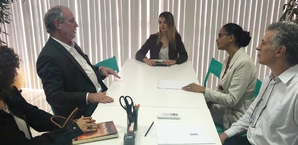 07.nov.2018 - Ciro Gomes e Marina Silva se reúnem para discutir oposição a Jair Bolsonaro - Reprodução/Twitter/Marina Silva