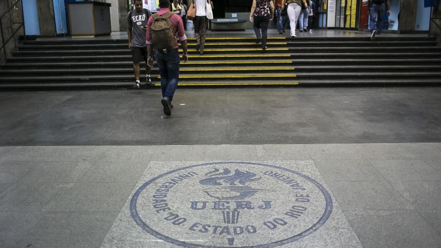 Entrada do campus da Uerj, no Maracanã: universidade contratou bolsistas sem processo público de seleção - Bruna Prado/UOL