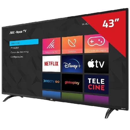 TV inteligente AOC 43" Full HD con Roku TV 43S5195 / 78G - Divulgación - Divulgación