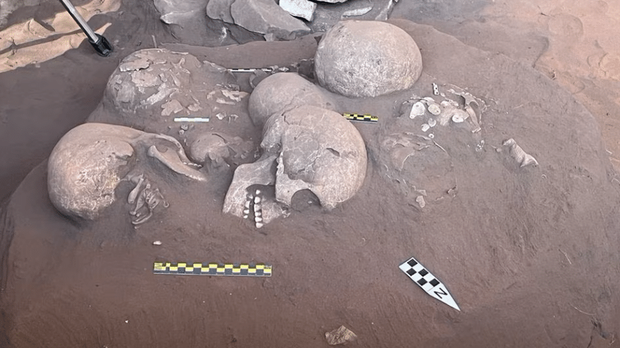 Fóssil enconrado em Serranópolis (GO) pode ter quase 12 mil anos - Acervo Serranópolis/PUC Goiás