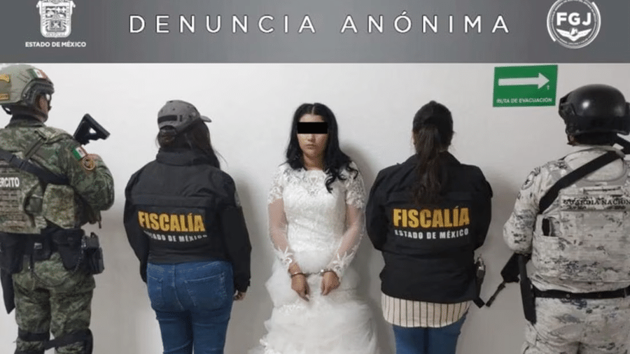 Nancy Lizeth foi presa assim que chegou à igreja onde seria realizada a cerimônia de casamento com "El Ratón"