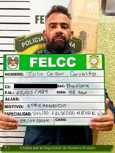 Júlio César Lópes dos Santos é preso na Bolívia