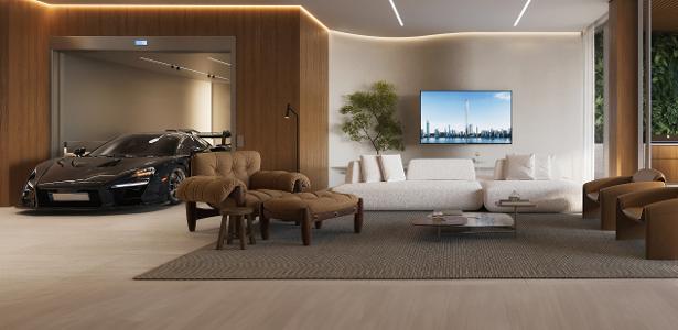 Carro na sala? 'Decoração' de apês no prédio mais alto da Terra racha redes