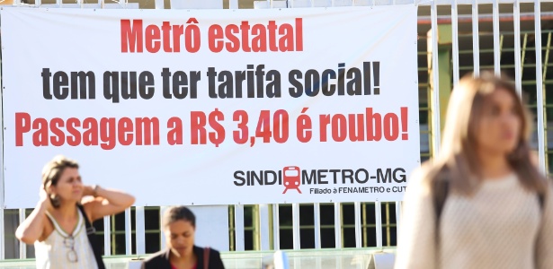 Passagem do metrô continuam a ser vendidas por R$ 3,40 em BH - Ramon Bitencourt/O Tempo/Estadão Conteúdo