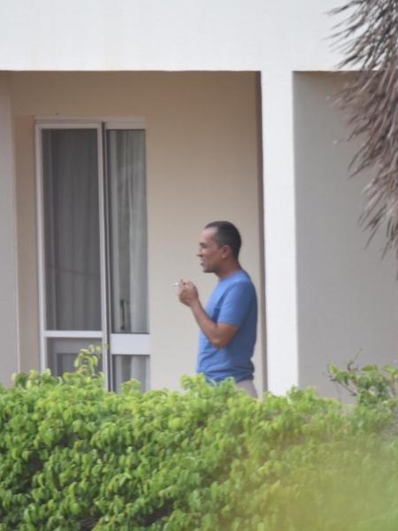 13.abr.2020 - Gilberto Aparecido dos Santos, o Fuminho, ao ser preso em Moçambique