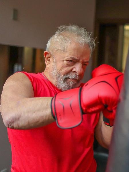 Lula treina boxe durante a quarentena - Reprodução/Instagram