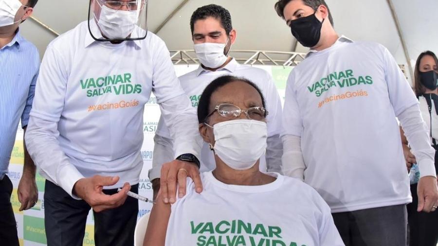 Até o momento, 9.294.537 brasileiros receberam ao menos uma dose de vacina contra covid-19 - Divulgação/Governo de Goiás