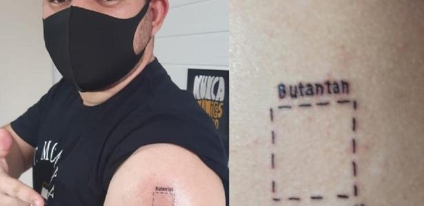 'Butantan, vacine aqui': estudante faz 1ª tatuagem ansioso ...