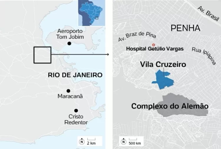 Mapa Rio de Janeiro - Folhapress - Folhapress