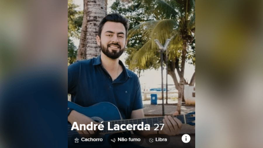  André Lacerda (PSD), do Mato Grosso do Sul, usa perfil no Tinder para atrair novos eleitores - Reprodução / Tinder