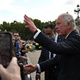 Charles III, Queen II. He greets the public as he arrives at Buckingham Palace in London from Scotland, where Elizabeth died - BEN STANSALL/AFP