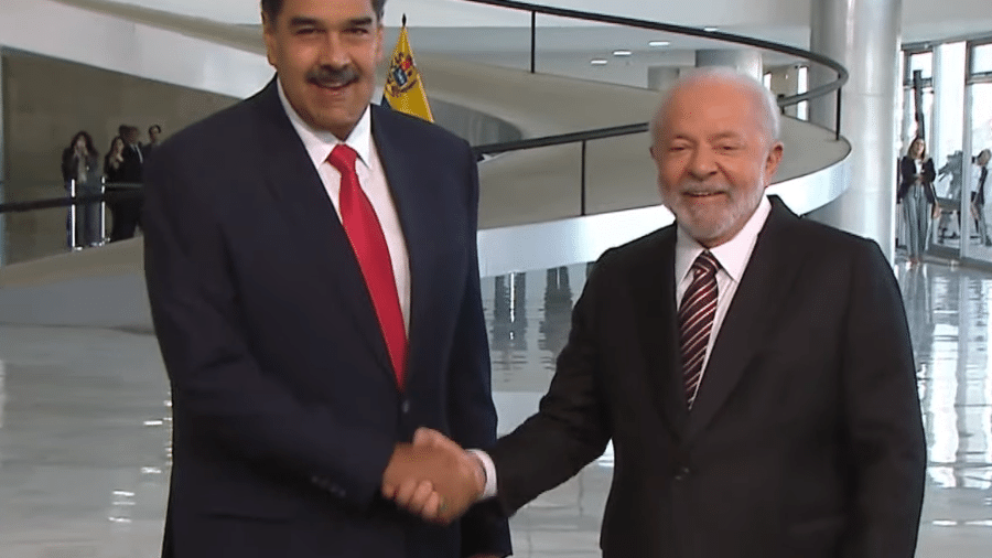 Lula recebe o presidente da Venezuela, Nicolás Maduro, no Palácio do Planalto