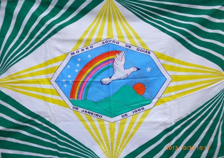 Bandeira de Morro Agudo de Goiás (GO)