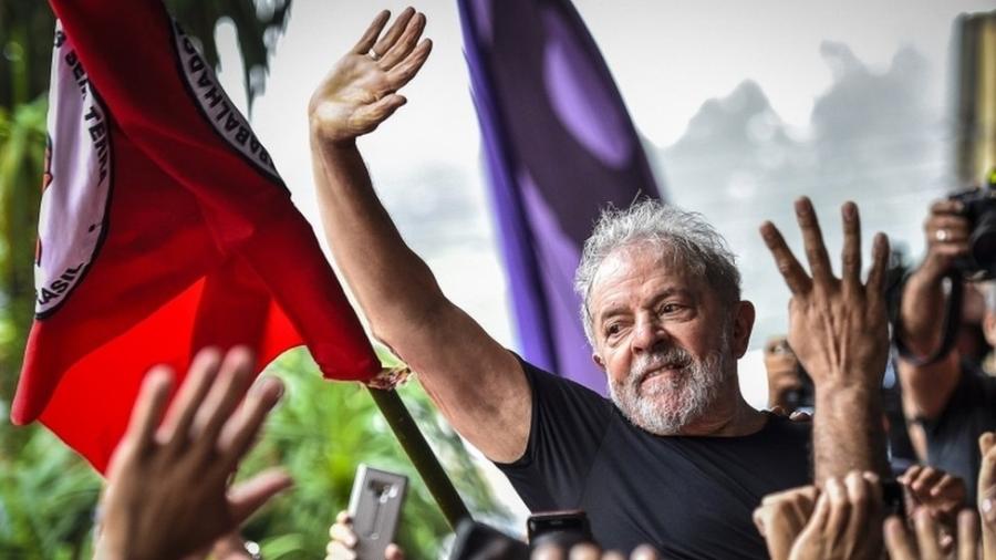 Lula foi solto na sexta-feira após 580 dias preso na Polícia Federal em Curitiba - Getty Images