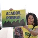 31.mai.2020 - Manifestação em Copacabana (RJ), pede a saída do governador Wilson Witzel e critica ministros do STF, em apoio ao presidente Jair Bolsonaro - Saulo Angelo/Estadão Conteúdo