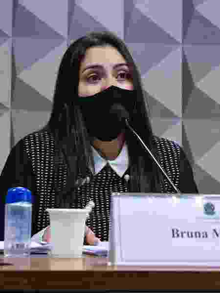 A advogada Bruna Morato, que representa médicos da Prevent Senior, durante depoimento à CPI da Covid - Roque de Sá/Agência Senado - Roque de Sá/Agência Senado