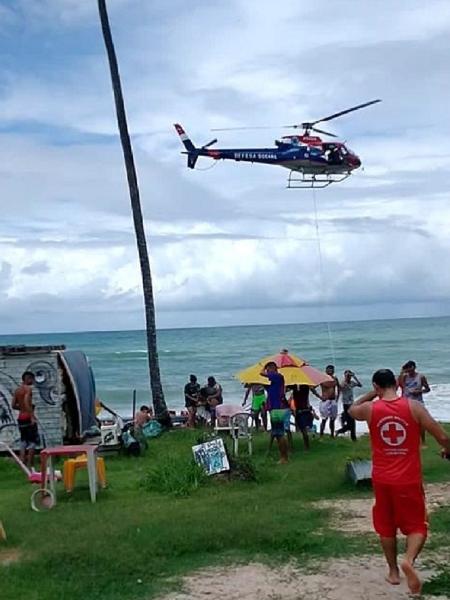 Dois pescadores morreram e outro ficou desaparecido após raio atingir barco  - Corpo de Bombeiros de Pernambuco/Reprodução