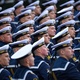 May 9, 2022 - Russian sailors march during the Victory Day parade in Moscow - Kirill Kudryavtsev/AFP