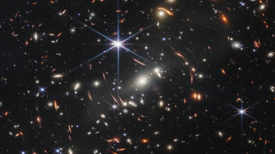 Imagem feita pelo telescópio James Webb do cluster de galáxias SMACS 0723, um dos retratos mais profundos já feitos do universo - NASA, ESA, CSA, e STScI