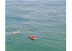 Vídeo: Homem é resgatado 7 km mar adentro com stand-up paddle em PE - Grupamento Tático Aéreo de Pernambuco/Reprodução