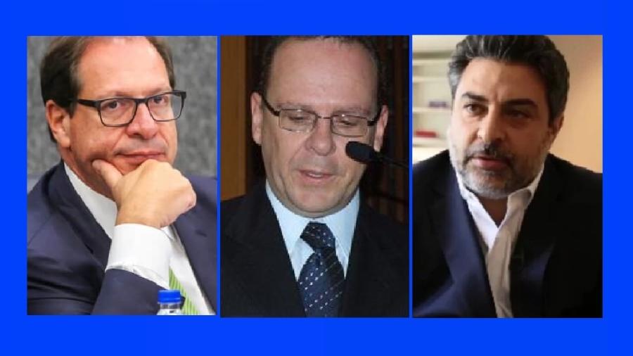 Luis Felipe Salomão, corregedor nacional de Justiça; Marcelo Malucelli, desembargador do TRF-4, e Jorge Tacla Duran, alvo de um ato ilegal  - Gil Ferreira/Agência CNJ; Reprodução, Reprodução