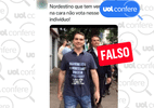 Montagem de Flávio com camisa ofensiva a nordestinos volta a circular