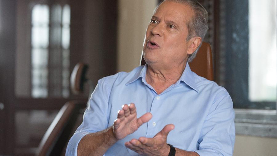 17.mai.2018 - O ex-ministro José Dirceu concede entrevista na sua casa  