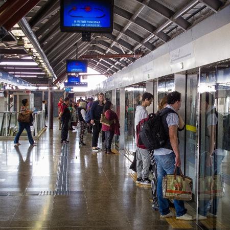 26.nov.2019 - Jardim Planalto, nova estação da Linha 15-Prata, é inaugurada na zona leste de São Paulo - Ronny Santos/Folhapress