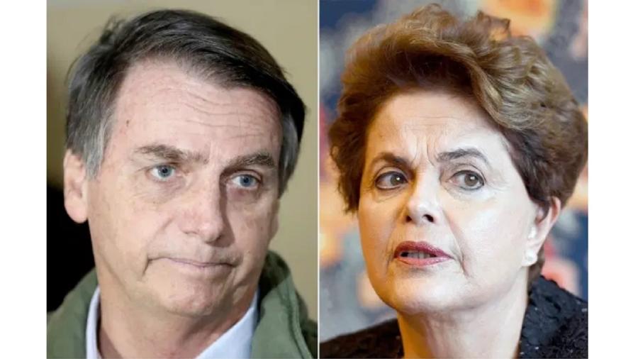 Sem ser provocado, Bolsonaro resolveu "pedir raio-X" da mandíbula da ex-presidente Dilma, torturada pela ditadura militar (1964-1985) - Ricardo Moraes/Reuters/Evaristo Sá/AFP