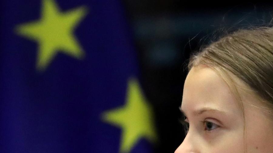 Ativista sueca Greta Thunberg em Bruxelas - 