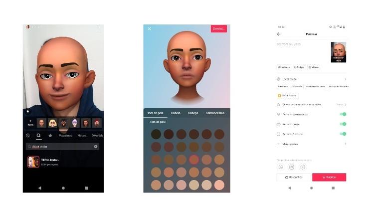 TikTok Avatars: novo recurso permite criar avatares personalizados - Adriano Ferreira/Tilt - Adriano Ferreira/Tilt