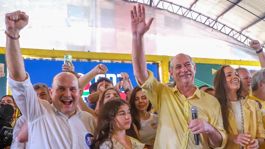 Convenção estadual do PTD oficializou a candidatura de Roberto Cláudio (de camisa branca) ao governo do Ceará teve a presença do presidenciável Ciro Gomes - Reprodução/Twitter/@cirogomes