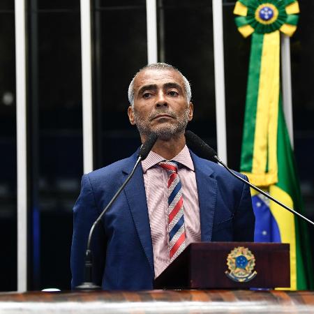 O senador ex-atacante Romário fez um post nas redes após a morte de Roberto Dinamite - Roque de Sá/Agência Senado