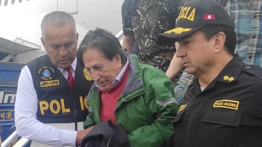 23.abr.2023 - Ex-presidente do Peru Alejandro Toledo foi extraditado e chegou ao país deste domingo - Reprodução/Redes Sociais