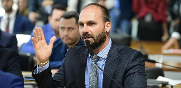 Eduardo Bolsonaro na CPMI criada para investigar os atos antidemocráticos de 8 de janeiro