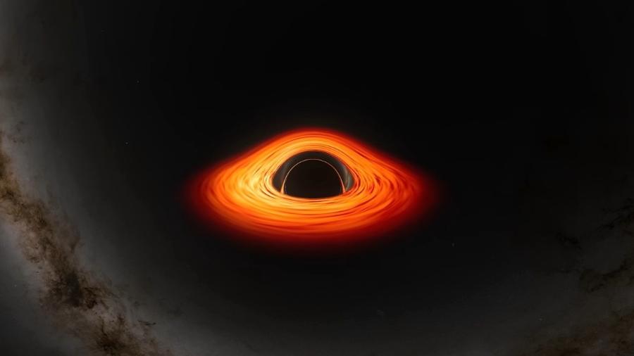 Buraco negro usado na simulação