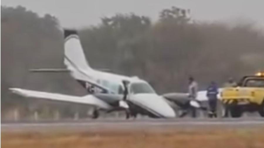 Avião caiu de bico após instabilidade climática em Mato Grosso