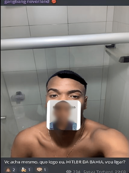 Em post, Lessa aparece com a mensagem: "Você acha mesmo que, logo eu, Hitler da Bahia, vou ligar?" Em post, Lessa aparece com a mensagem: "Você acha mesmo que, logo eu, Hitler da Bahia, vou ligar?"
