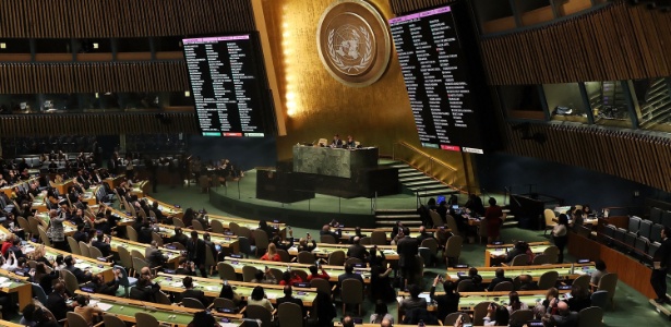 Assembleia-Geral da ONU em votação sobre a declaração dos EUA de reconhecer Jerusalém como capital de Israel - Spencer Platt/Getty Images/AFP