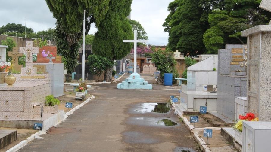 Cemitério São João Batista, em Itapetininga (SP), onde foi realizado culto não autorizado pela prefeitura - Reprodução