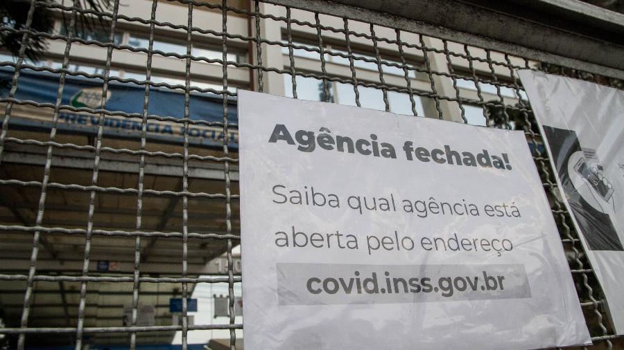 Agência do INSS em Limeira (SP) permanecia fechada nesta quinta-feira (17); peritos não reconhecem vistoria do governo - ROBERTO GARDINALLI/ESTADÃO CONTEÚDO