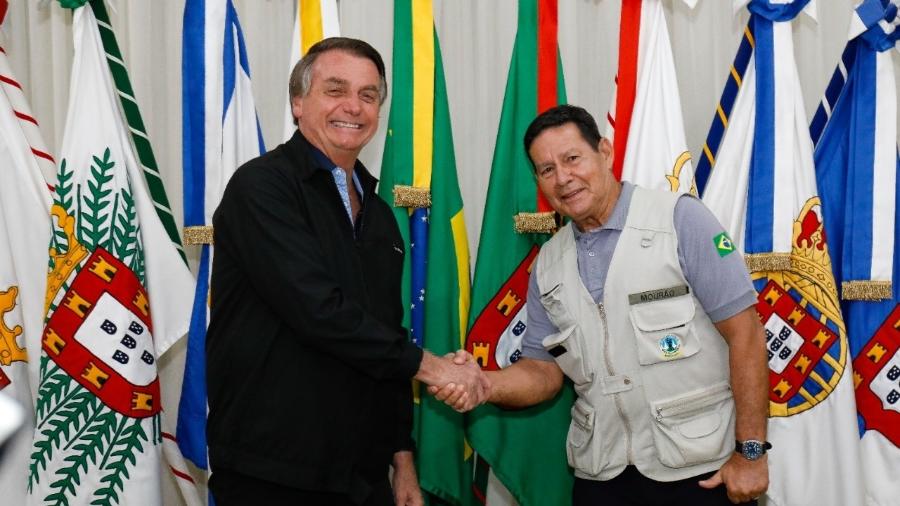 O presidente Jair Bolsonaro e o vice-presidente Hamilton Mourão  - Divulgação/Secom