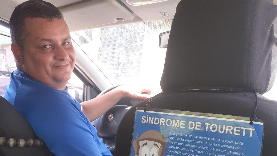 Antonio Luiz Gomes da Silva, 44, trabalha como motorista de Uber há três anos e é portador da síndrome de Tourette - Arquivo pessoal/Antonio Luiz Gomes da Silva