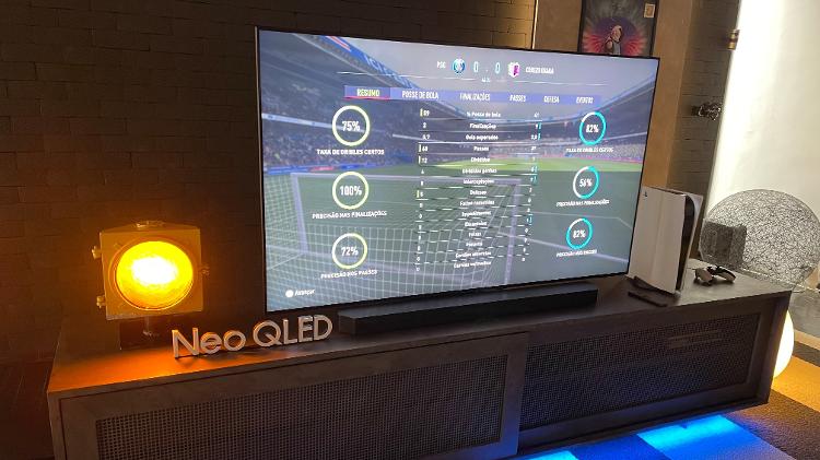 Samsung QN90B 2022 TV, aimed at the player audience - Disclosure / Samsung - Disclosure / Samsung