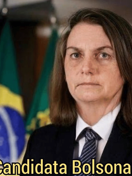 Presidente publicou montagem sua como se fosse mulher para ironizar Simone Tebet, que chamou Soraya de "Candidata Bolsonara" - Redes sociais/ jairbolsonaro