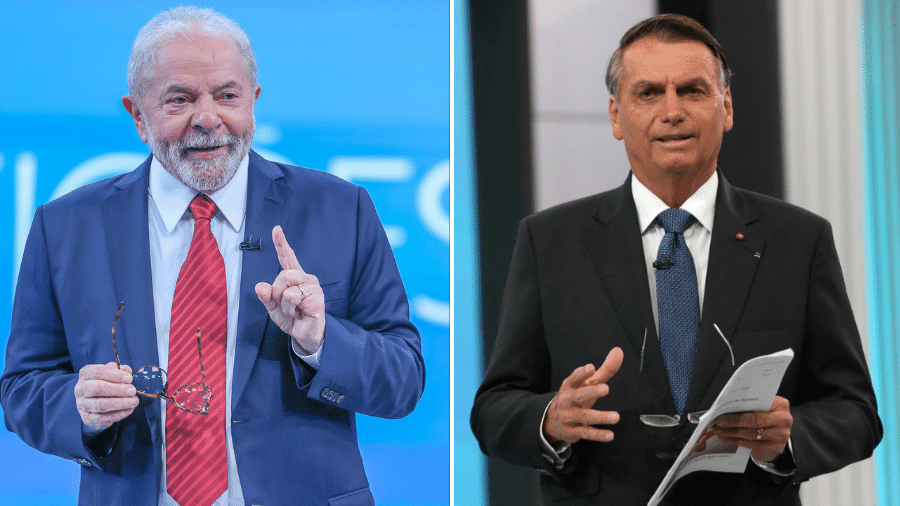 O ex-presidente Luiz Inácio Lula da Silva (PT) e Jair Bolsonaro (PL) - Montagem: Ricardo Stuckert e Globo/João Miguel Júnior