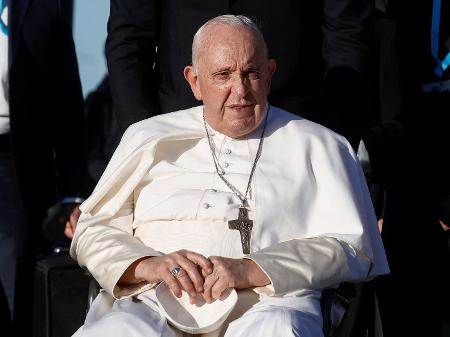 Papa Francisco durante evento em Marselha, na França - Benoit Tessier/REUTERS
