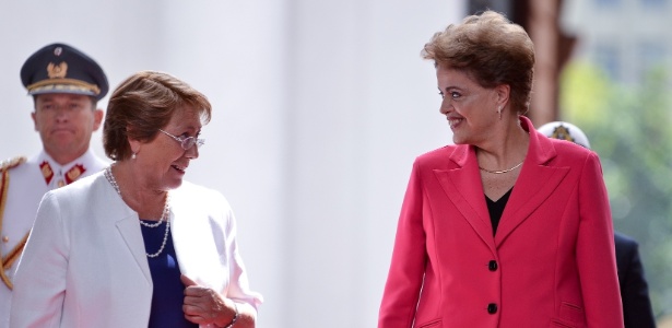 Dilma e a presidente chilena Michelle Bachelet - Ministério do Trabalho do Chile/Divulgação